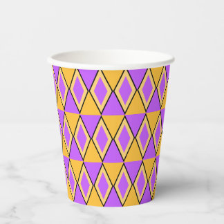 Geometric Pattern Paper Cups