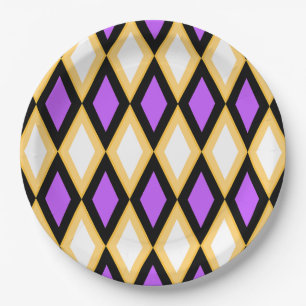 Geometric Pattern Paper Plate