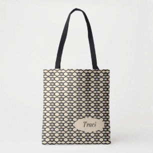Geometric Pattern Personalised Totebag Tote Bag