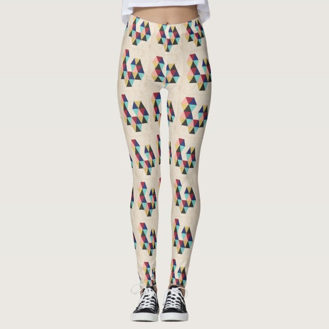 Geometric Pattern Play III Leggings (Front)