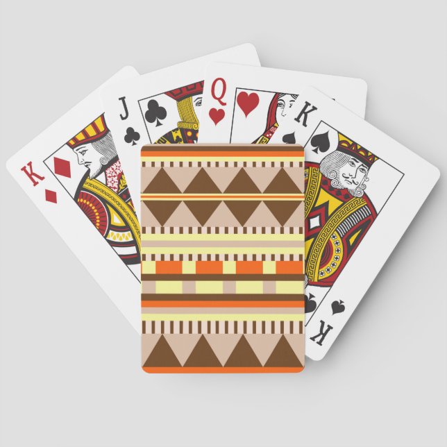 Geometric pattern playing cards (Back)