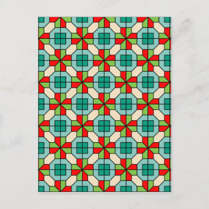 Geometric pattern Postcard
