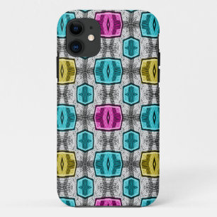 Geometric pattern retro sixties Case-Mate iPhone case