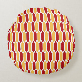 Geometric Pattern Round Cushion