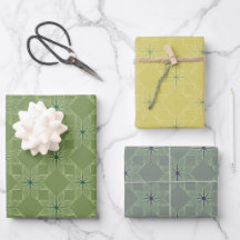 Geometric Pattern | Sage, Mustard and Grey