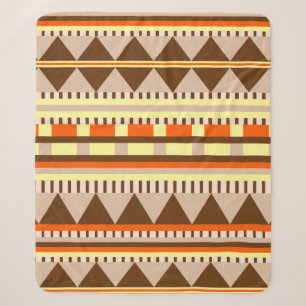 Geometric pattern sherpa blanket