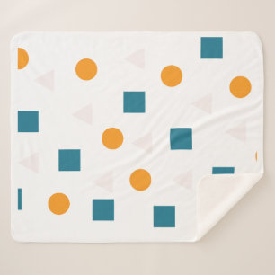 Geometric Pattern Sherpa Blanket – Cosy & Modern 