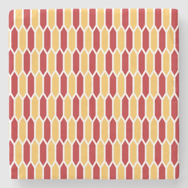 Geometric Pattern Stone Coaster (Front)