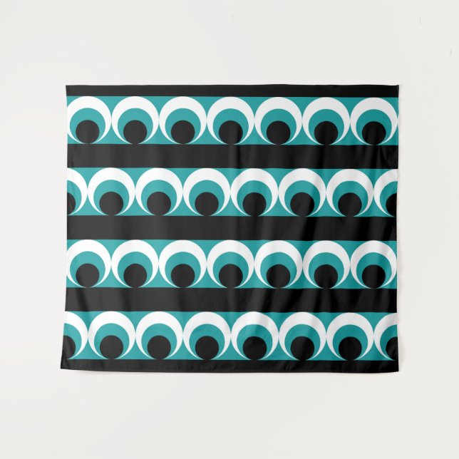 Geometric pattern tapestry (Front (Horizontal))