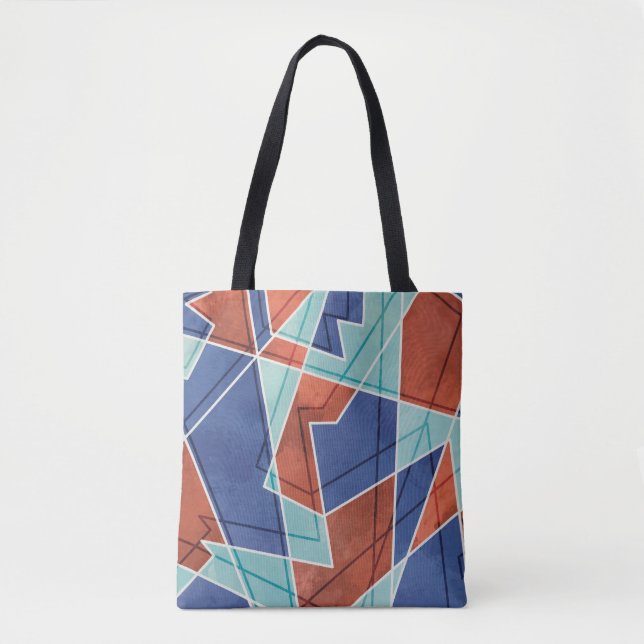 Geometric Pattern Tote Bag (Front)