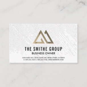 Geometric Pattern   Triangle Logo Business Card