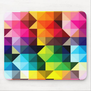 Geometric Pattern Vector Colourful Mousepad