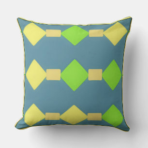 💙 Geometric Pattern Vibrant Home Style Art ✨ Cushion