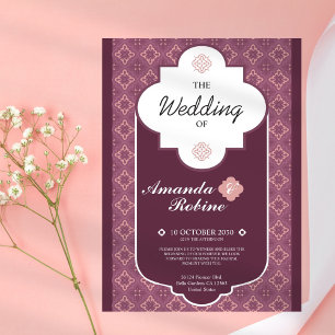 Geometric Pattern Wedding Invitation