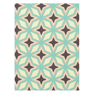 Geometric pattern with alternating dark star shape tablecloth