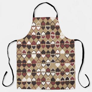 Geometric pattern with coloured elements, abstract apron