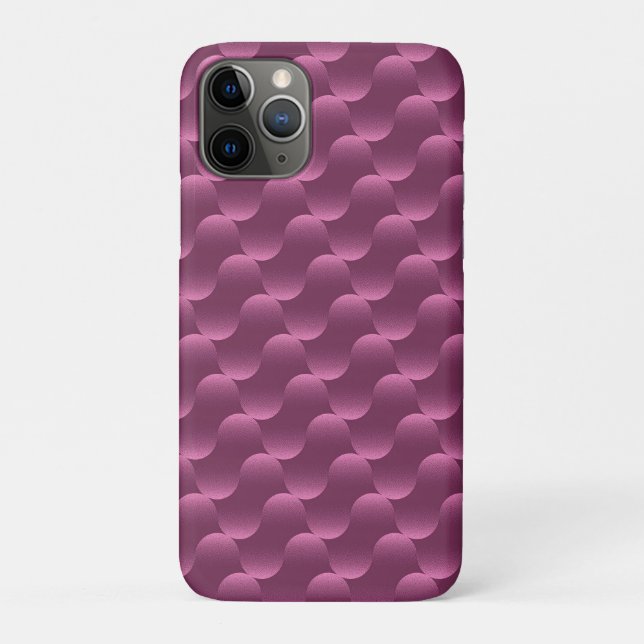 Geometric Pattern with Radiant Magenta Circles Case-Mate iPhone Case (Back)