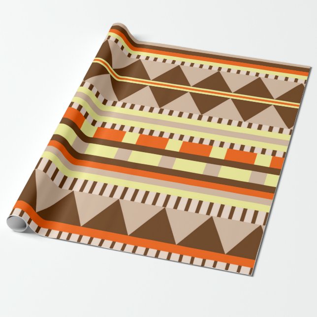 Geometric pattern wrapping paper (Unrolled)