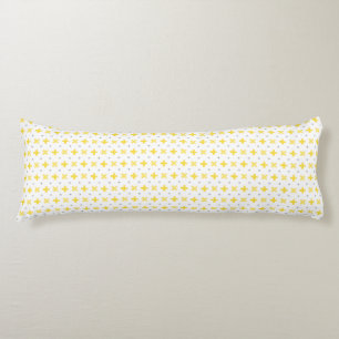 Geometric Pattern Yellow & Grey Body Pillow