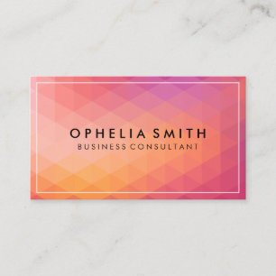 Geometric Patterns   Artistic Minimal Business Card