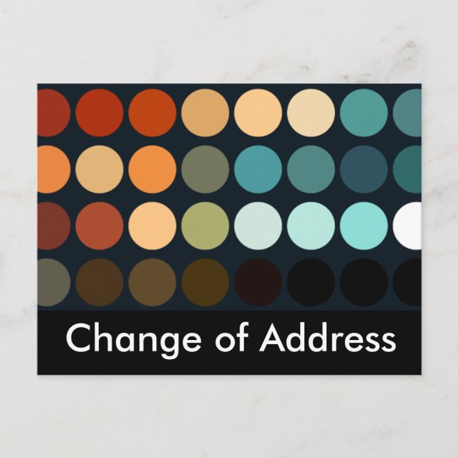 Geometric Patterns | Change of Address Postcard (Front)