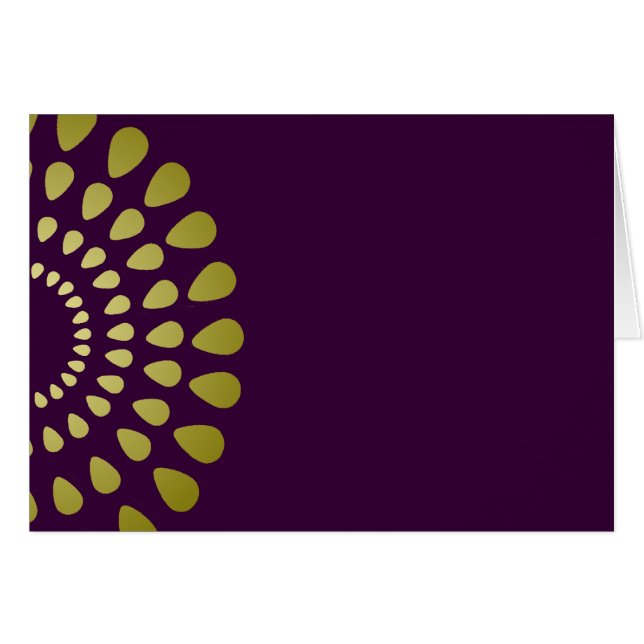 Geometric Petal Pattern in Gold Blank (Front Horizontal)