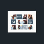 Geometric photo graduation personalised gift canvas print<br><div class="desc">Geometric photo graduation personalised gift. Colour can be changed. Part of a collection.</div>