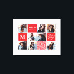 Geometric photo graduation personalised gift canvas print<br><div class="desc">Geometric photo graduation personalised gift. Colour can be changed. Part of a collection.</div>