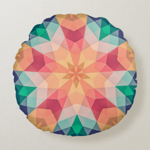 Geometric Photography Geometric Art Design Metal O Round Cushion