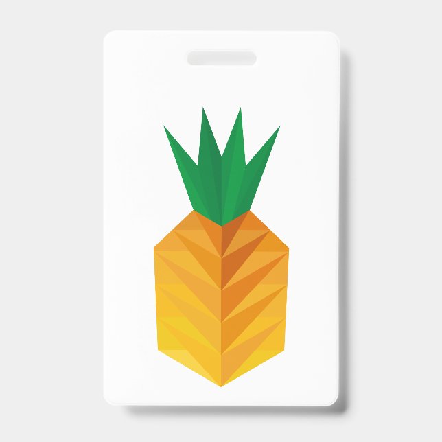 Geometric Pineapple ID Badge (Front)