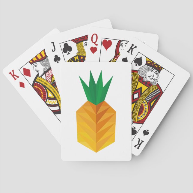Geometric Pineapple Playing Cards (Back)