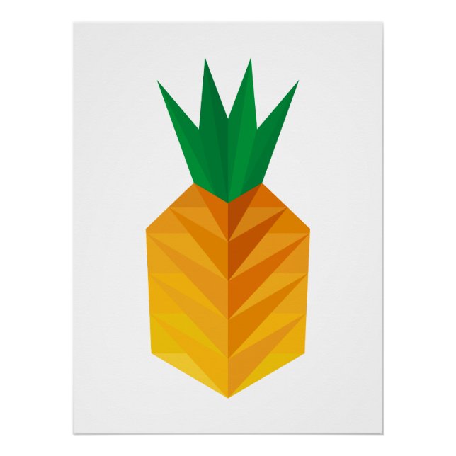 Geometric Pineapple Poster (Front)