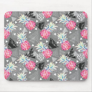 Geometric Pineapple Textured Pattern Mouse Pad