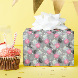 Geometric Pineapple Textured Pattern Wrapping Paper