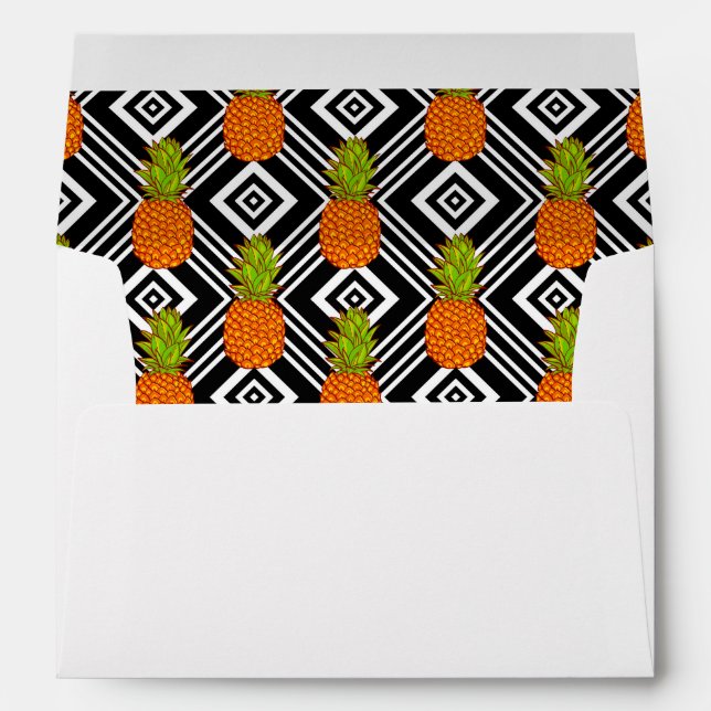 Geometric Pineapples Envelope (Back (Bottom))