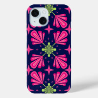 Geometric Pink Floral Petals Abstract pattern
