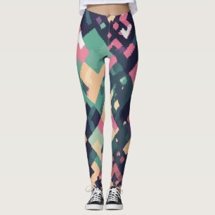 Geometric pixel leggings