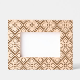 Geometric Pixel Pattern Floral Landscape Size Etched Frames