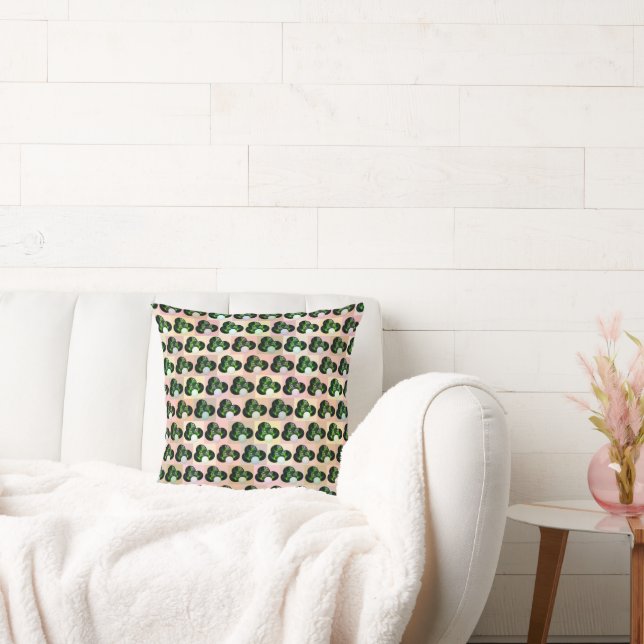 Geometric Play: Checked Lawn Bowls in Block Art Cushion (Couch)