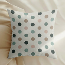 Geometric polka dot pattern in blue and pink tones