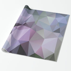 Geometric Polygon Wrapping Paper -Spring Hydrangea