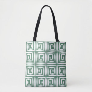Geometric Polygons Vintage Seamless Pattern Tote Bag