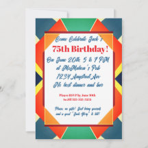 Geometric Pop Art Adult Birthday
