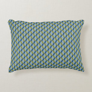 Geometric Portuguese tiles pattern in soft colours Decorative Cushion