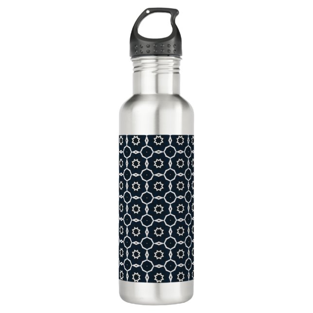 Geometric printed 710 ml water bottle (Front)