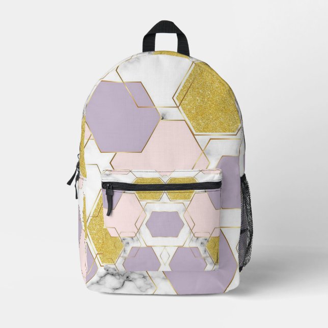 Geometric Printed Backpack (Front)