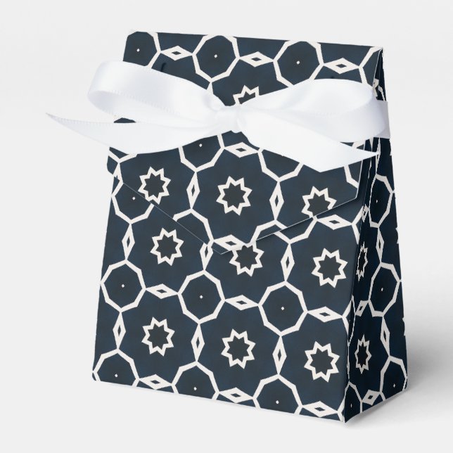 Geometric printed favour box (Front Side)