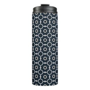 Geometric printed thermal tumbler
