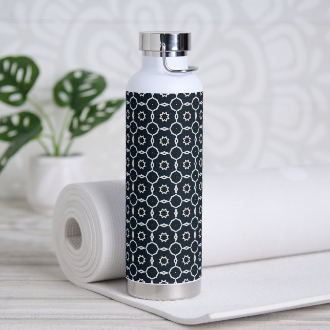 Geometric printed water bottle (Yoga)