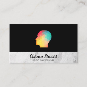 Geometric Profile Business Card